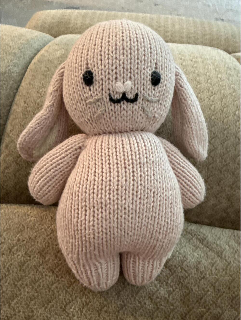 Cuddle + Kind Knit Bunny Plush Stuffed Animal